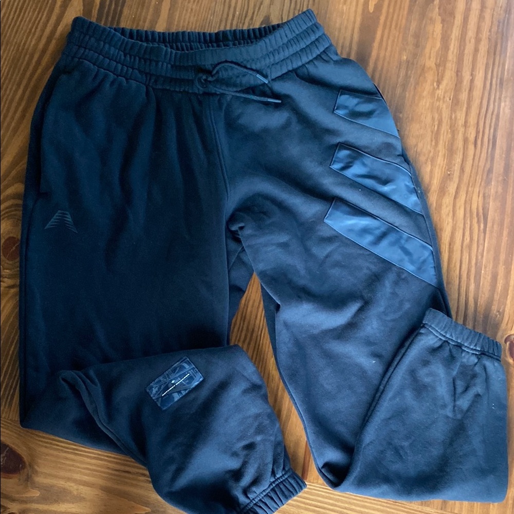 Adidas Anthony Edwards Black Sweatpants and Sweatshirt set